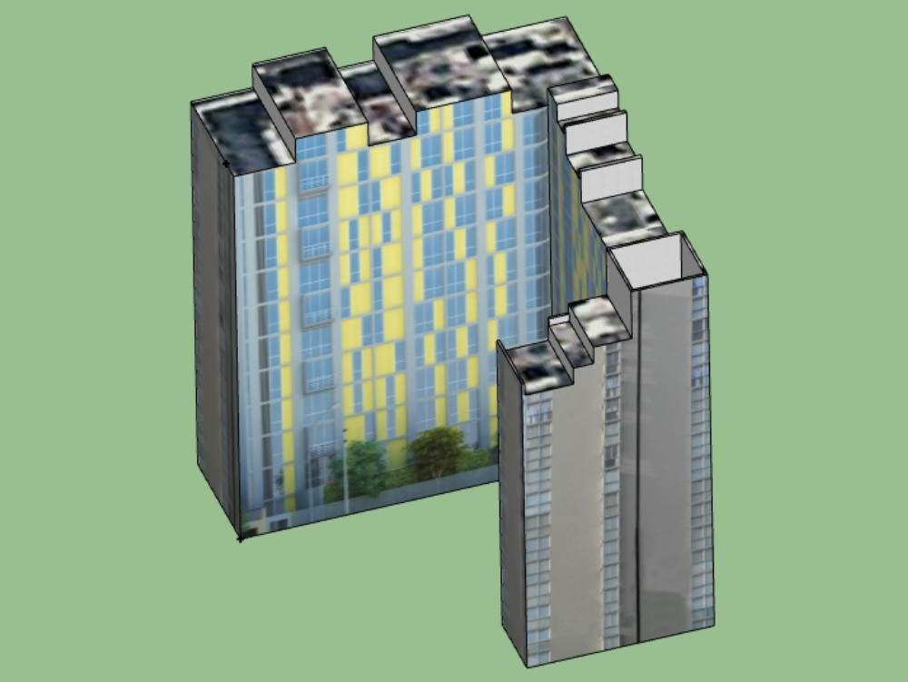 3D Mehrfamilienhaus