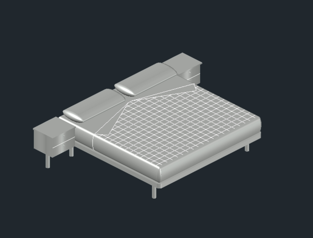 3d double bed