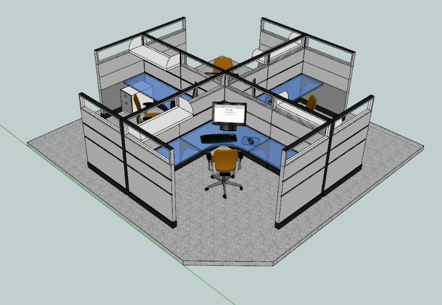 Desk Box 4 corners