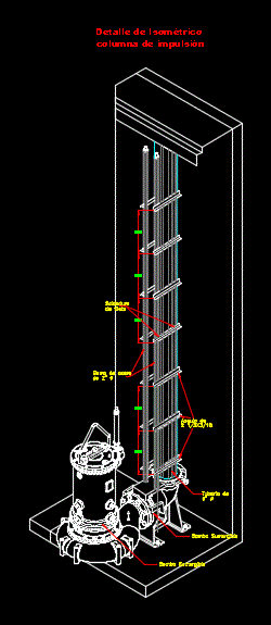 Detail isometric lift station