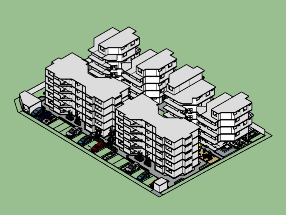Immeuble multifamilial; Copropriété 3d; duplex; appartements