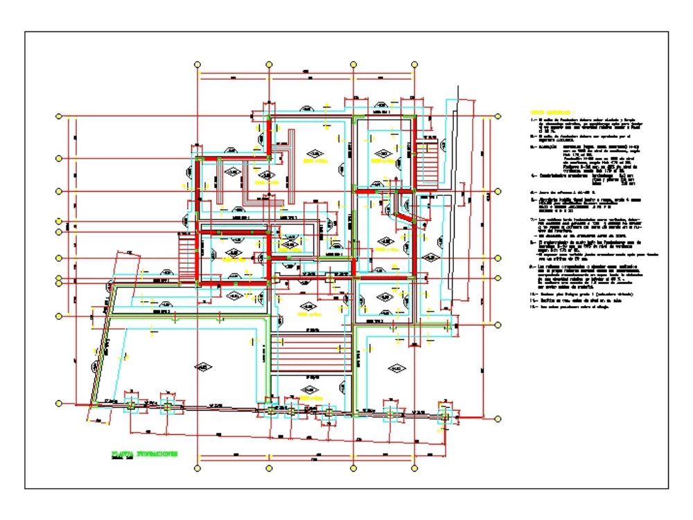 Fundamentplan In Autocad Kostenlos Cad Herunterladen 9127 Kb Bibliocad