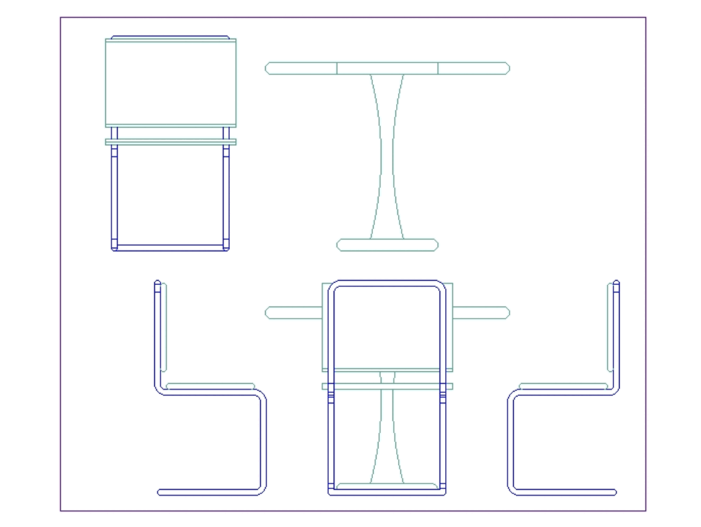 Dynamic Table And Chair In Autocad Download Cad Free 424 Kb