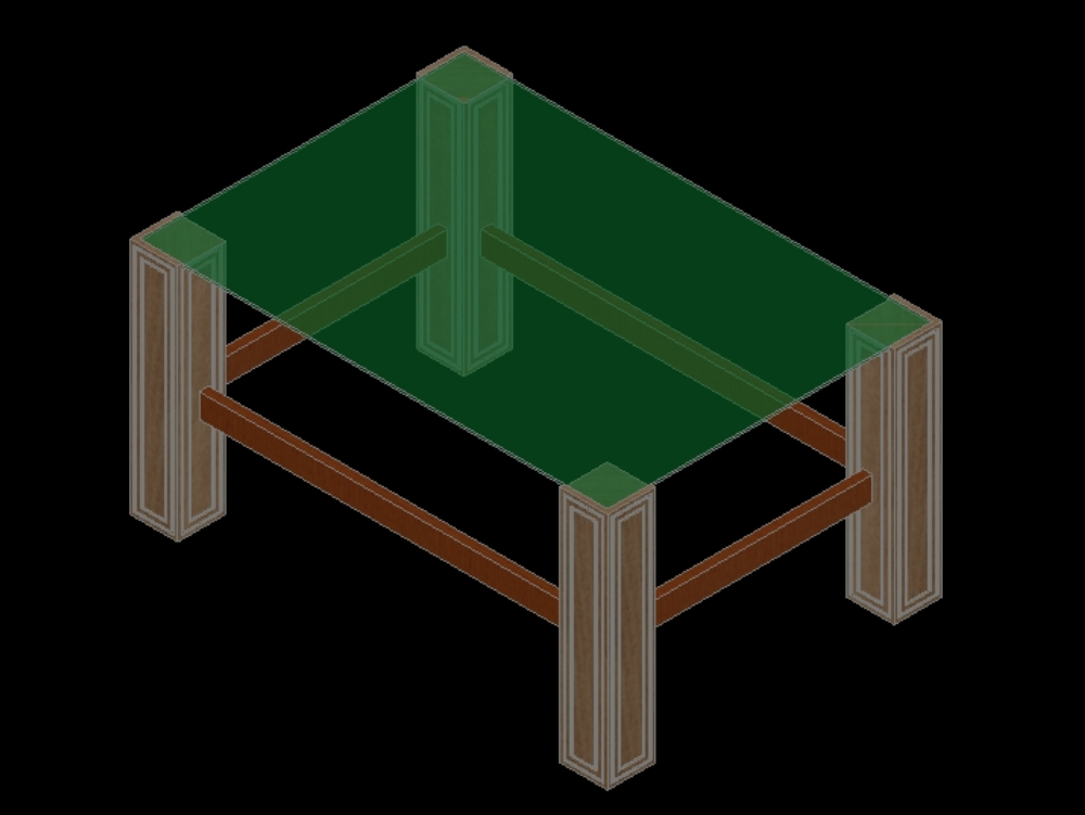 mesa de centro 3D