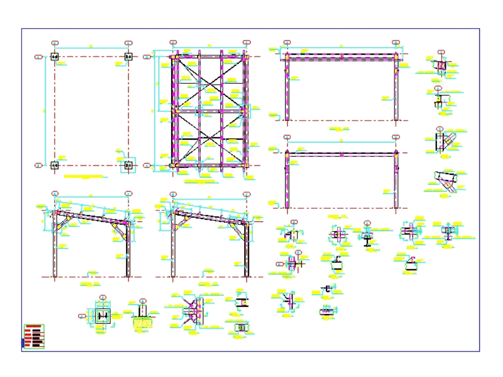 cable profile autocad structural detailing