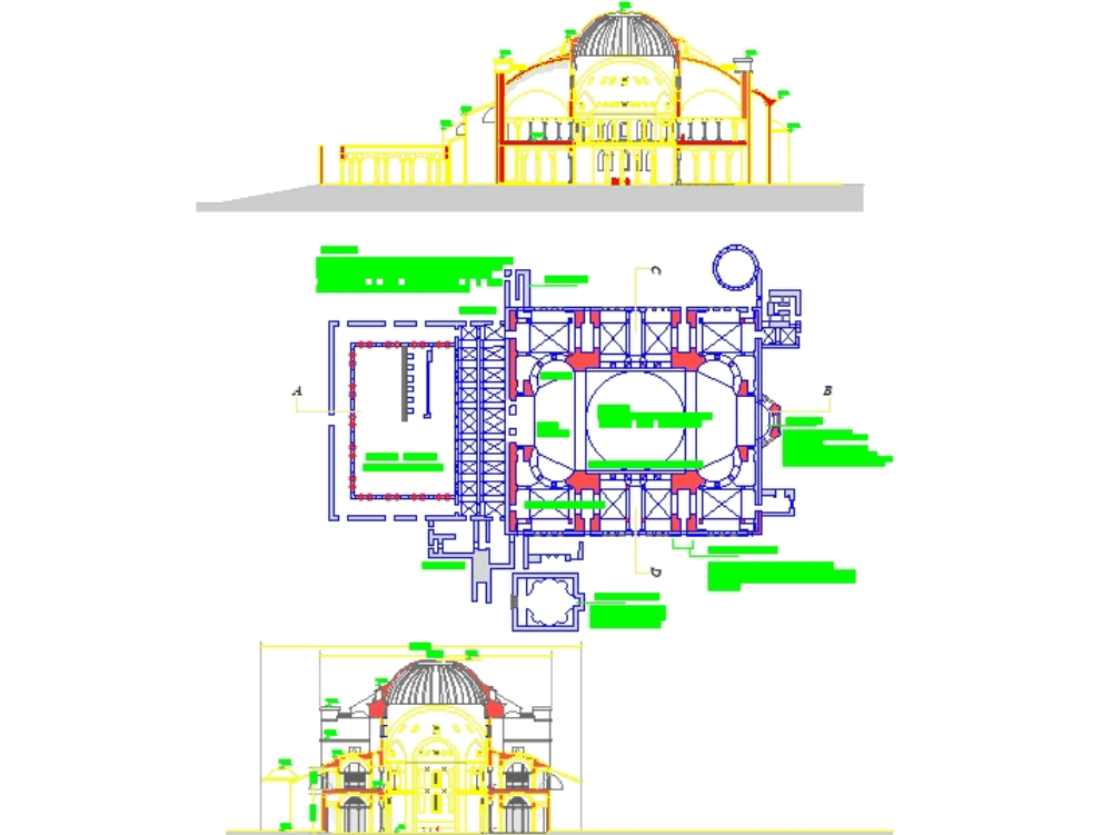 Santa sofia catedral en AutoCAD | Descargar CAD ( KB) | Bibliocad