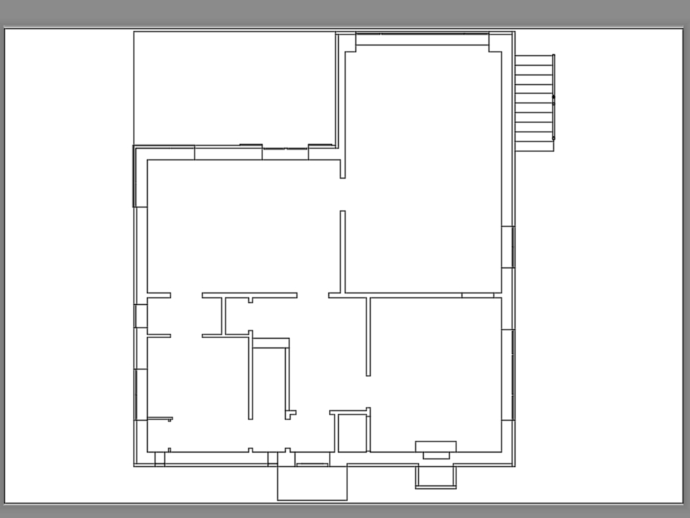 Living place in AutoCAD | Download CAD free (207.36 KB) | Bibliocad