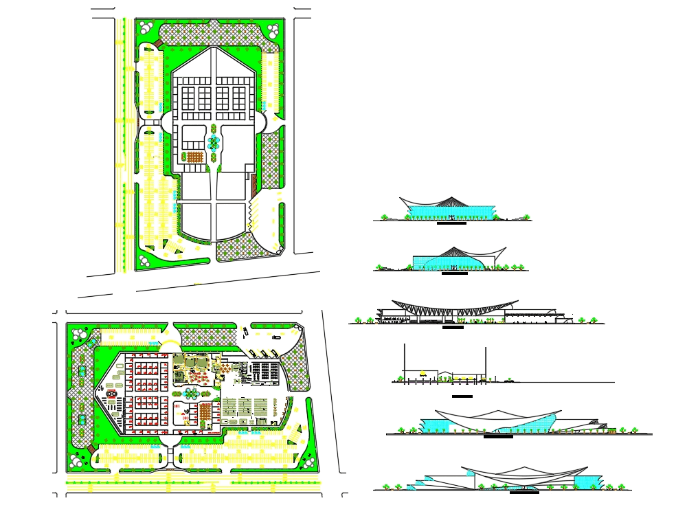 Centro Comercial En Autocad Descargar Cad 1 22 Mb Bibliocad