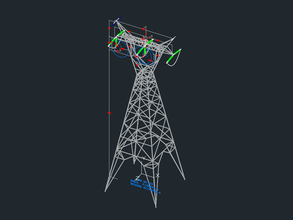 torre de transmissão 3d