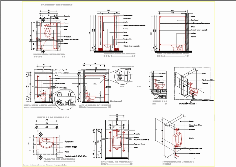 Restrooms in AutoCAD | CAD download (3.88 MB) | Bibliocad