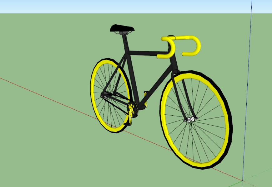 Cycle de course 3D