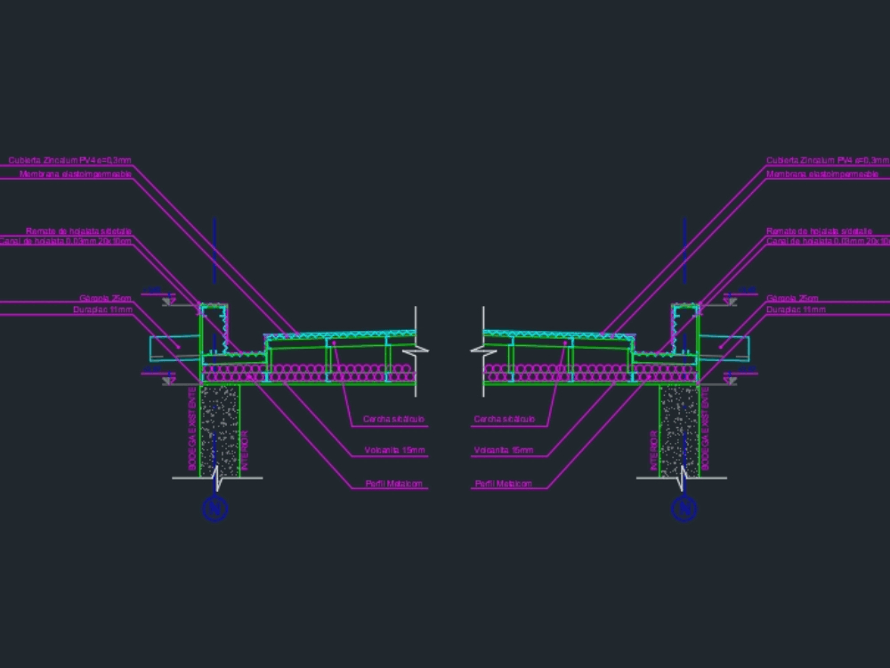 Detail truss metalcon