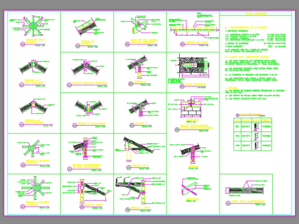 Cubierta de madera - en AutoCAD | Descargar CAD (285.34 KB) | Bibliocad