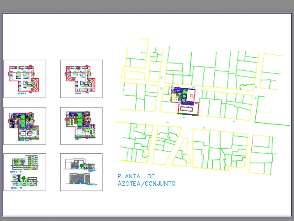 Planos De Centro Comercial En Dwg Autocad Centros 8eb