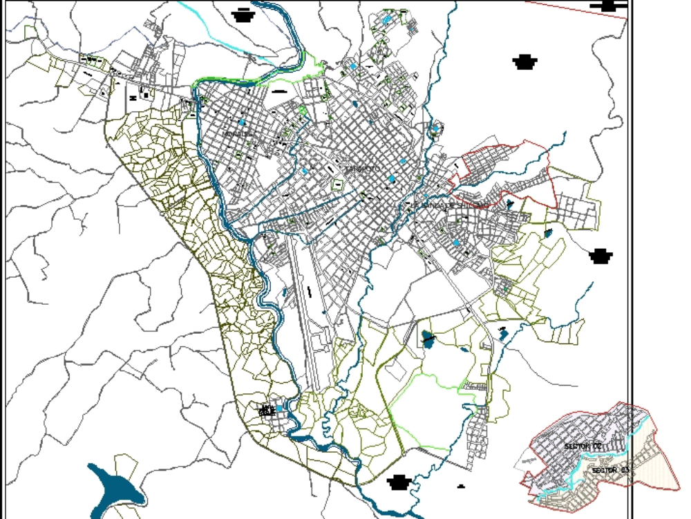 Ubicacion sector 2 y 3 banda