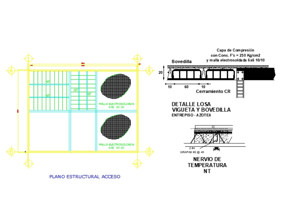 Detalles Estructurales De La Losa En Autocad Cad Mb Bibliocad My Xxx Hot Girl 1972