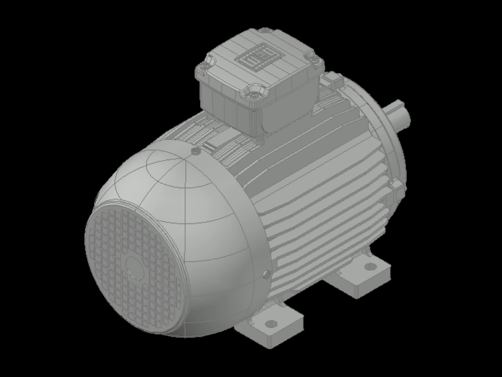3-PS-Motor in 3D
