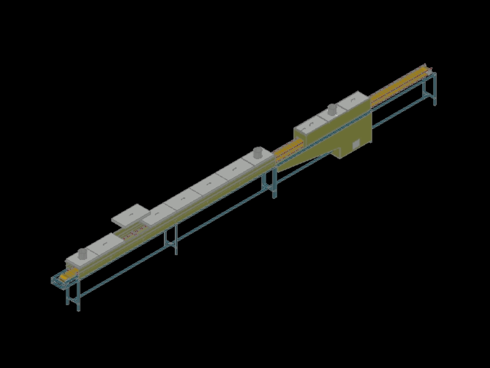 Conveyor belt in 3d