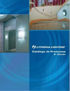 Catalogo de iluminacion Lithonia Lighting