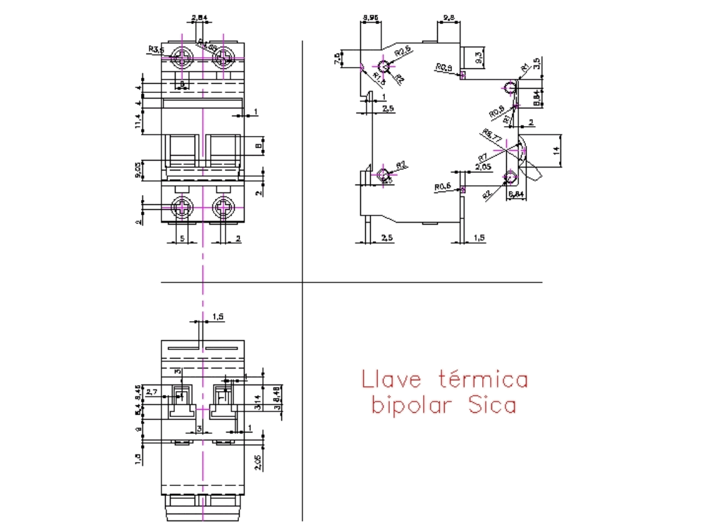 Sica key thermal bipolar I