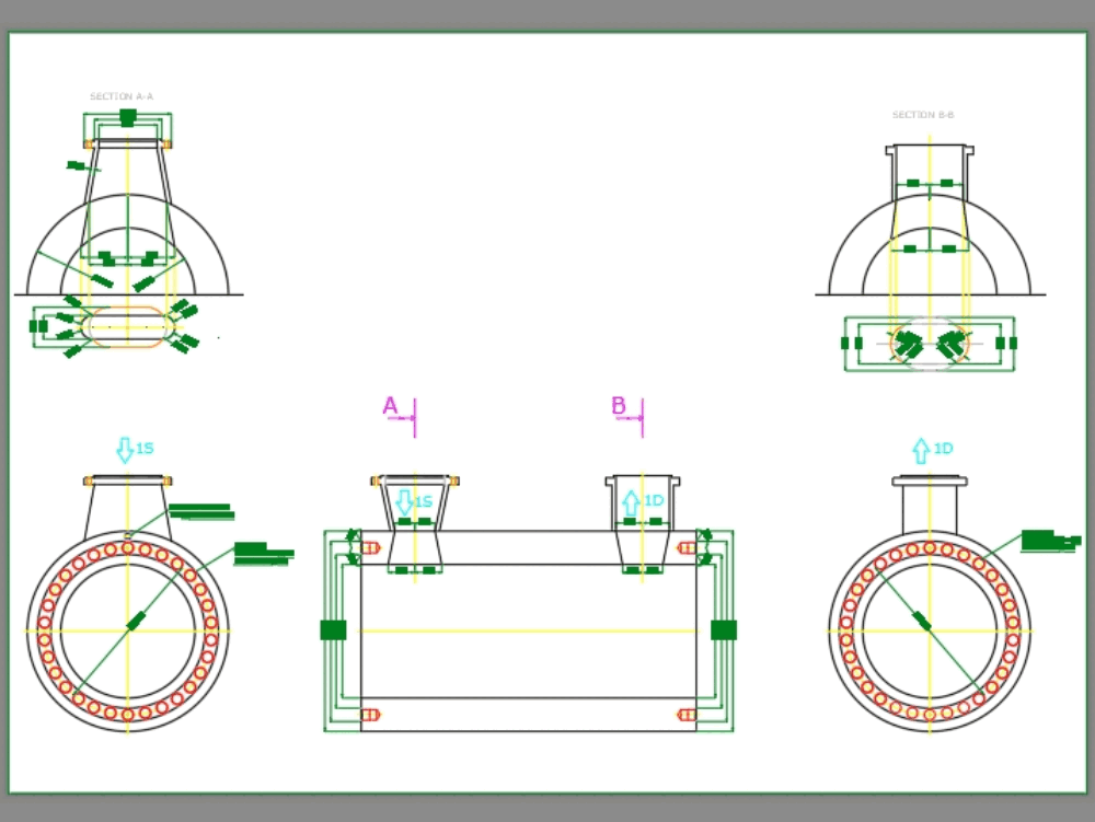 Чертежи насосов в dwg