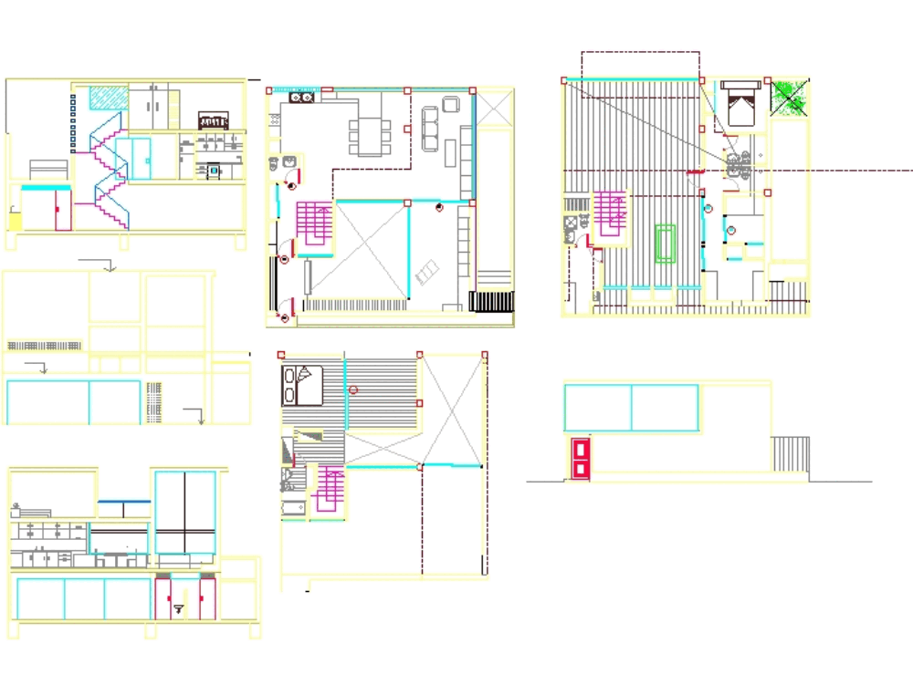 Casa santillana en AutoCAD | Descargar CAD gratis (346.22 KB) | Bibliocad
