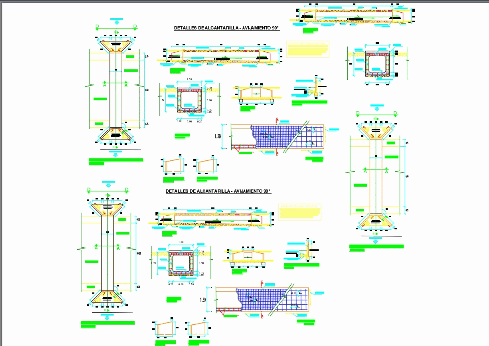 Plano de alcantarilla en AutoCAD | Descargar CAD (463.49 KB) | Bibliocad