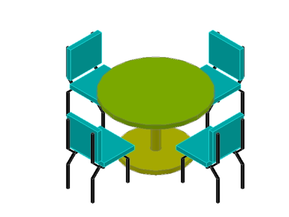 table de camping 3d