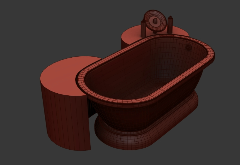 Banheiras - banhos 3D