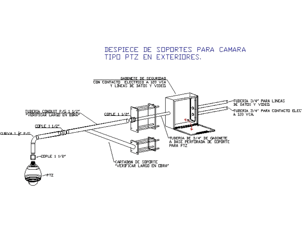 Guia mecanica de instalacion para montaje de ptz (149.74 KB) | Bibliocad