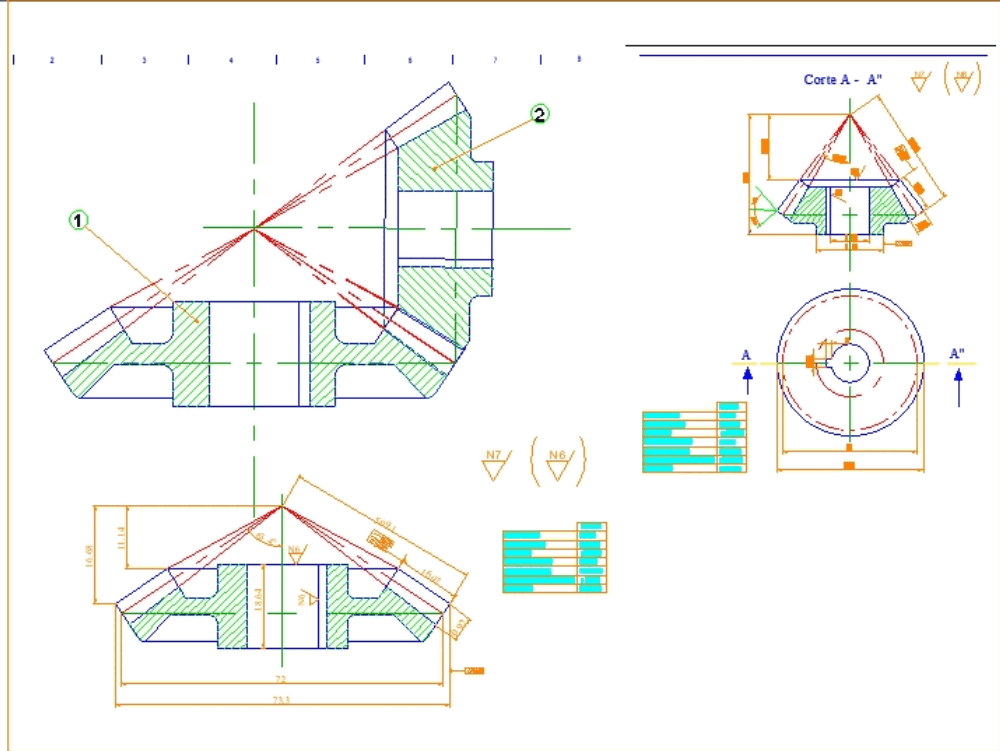 gear bevel autocad cad dwg bibliocad