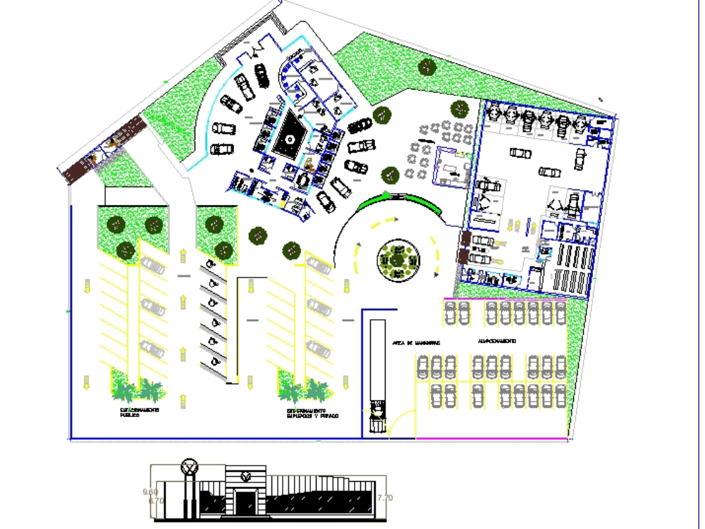 Volkswagen Dealership And Parking Garage 2 65 Mb Bibliocad