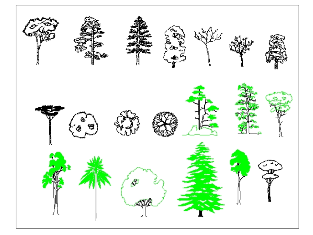 árvores