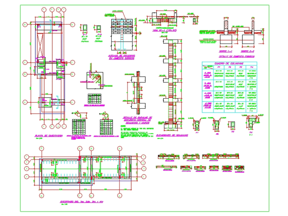 Cimentacion En Autocad Descargar Cad Kb Bibliocad