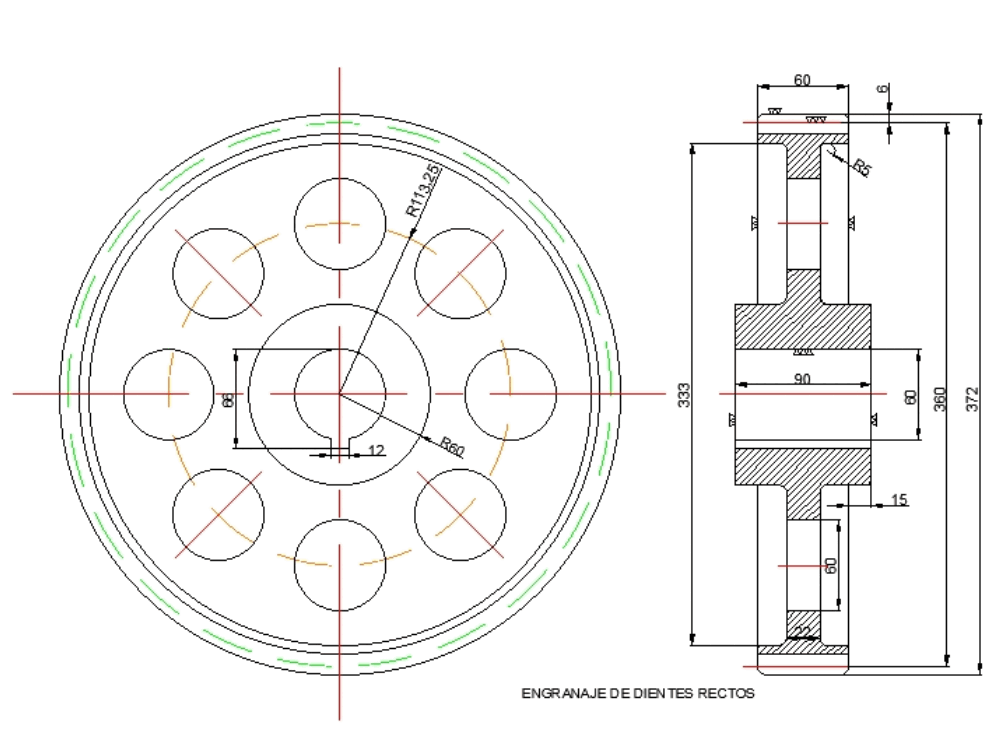 Engrenagem Em Autocad Baixar Cad 6534 Kb Bibliocad 8263