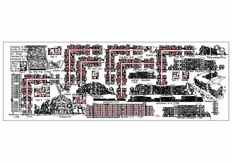 Edifício residencial em tiras