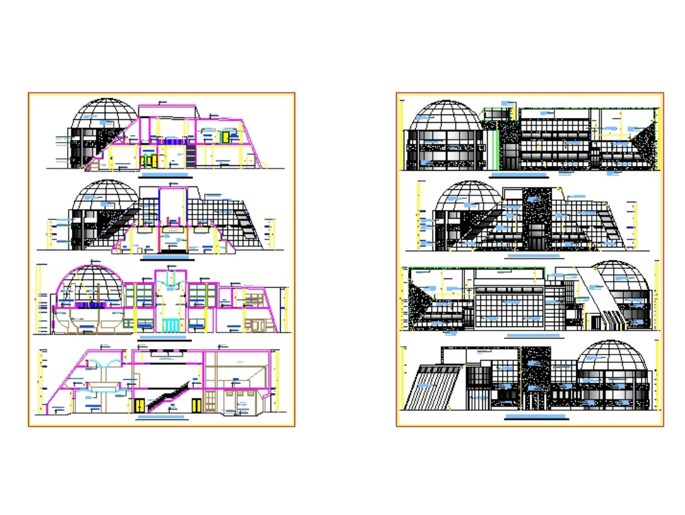 Cultural Center In Autocad Download Cad Free 2 03 Mb Bibliocad