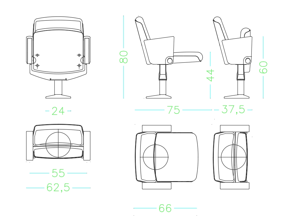 2d Seats For Cinema In Autocad Download Cad Free 46 87 Kb