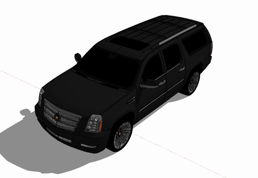 Black truck 3D