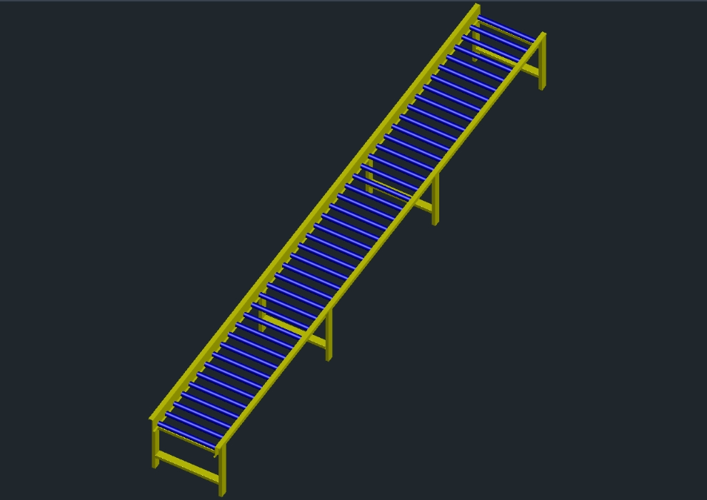 3d idler conveyor