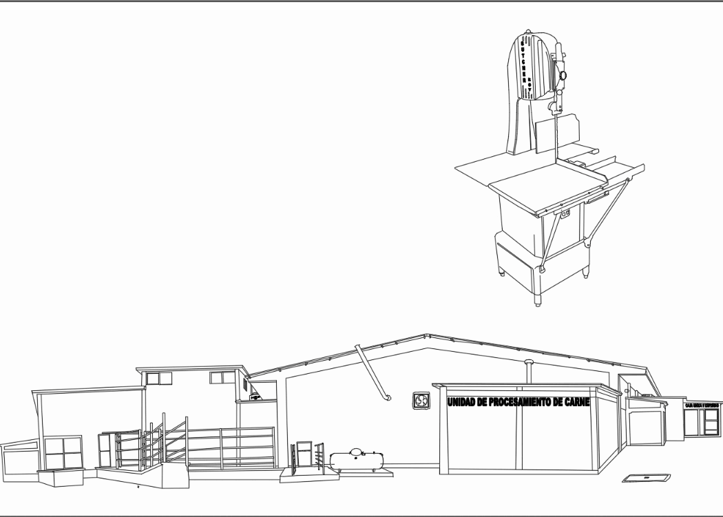 Meat cutter in AutoCAD Download CAD free (460.19 KB) Bibliocad