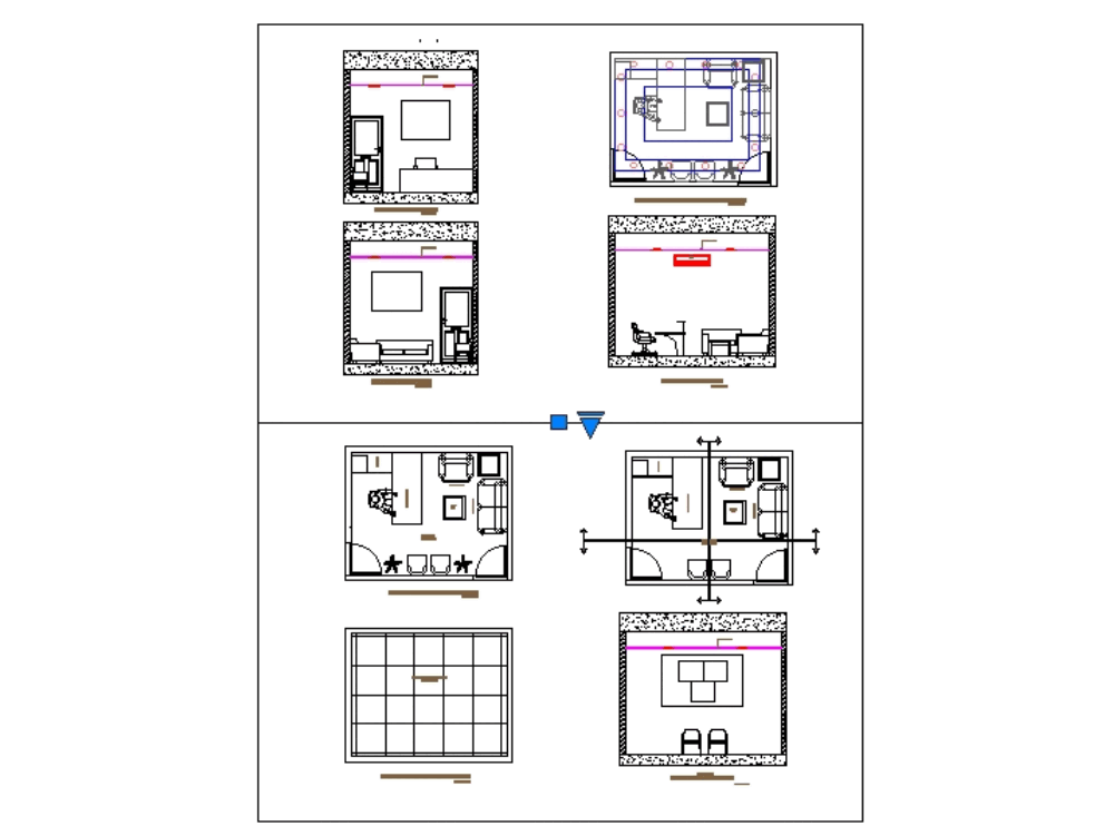 Bureaux Intérieurs Dans Autocad Téléchargement Cad Gratuit 34282 Kb Bibliocad 1136