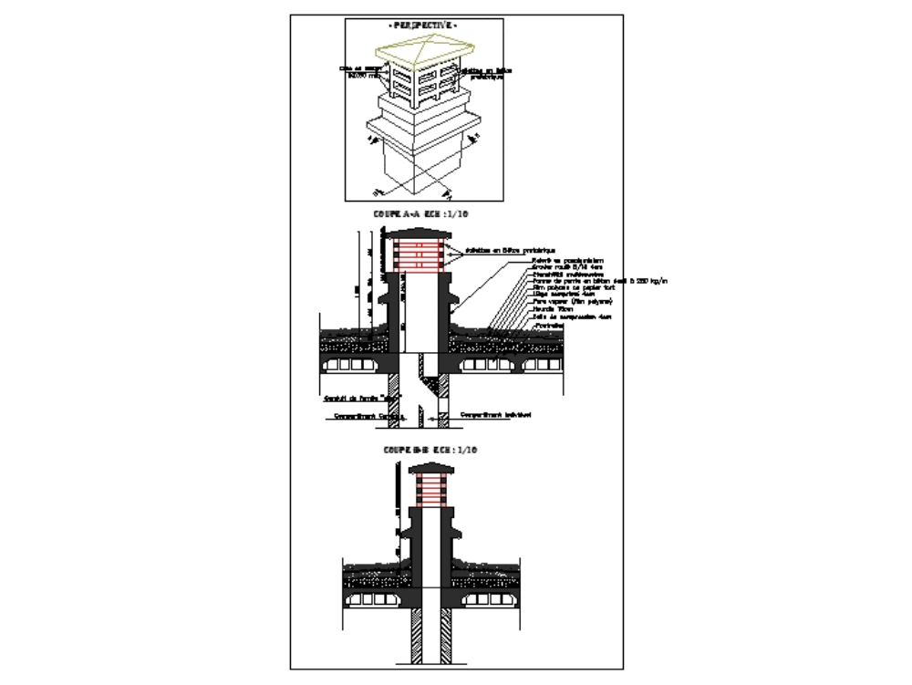 Detail roof shunt in AutoCAD CAD download 138 28 KB 