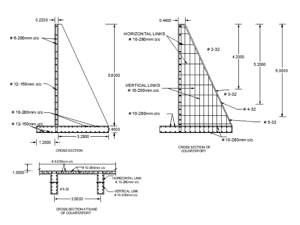 Muro De Contencion Dwgdibujo De Autocad Muros Autocad Vrogue Co