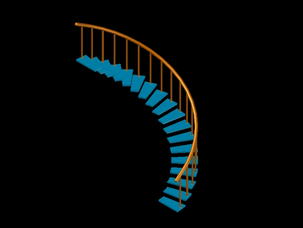 Helical staircase.