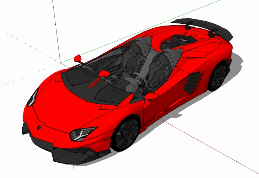 3D-Sportwagen