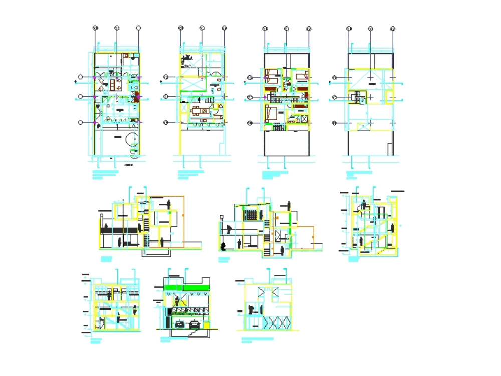 Arquitectura Y Estructura Casa En Autocad Cad 1 22 Mb Bibliocad Hot Sex Picture 6609