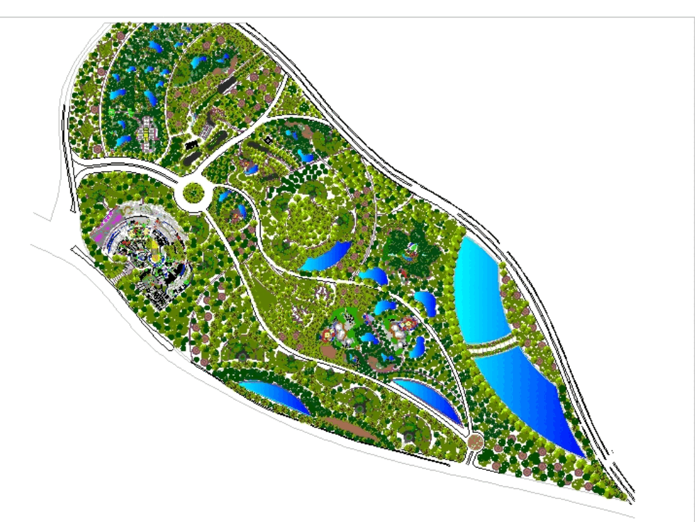 Site plan in AutoCAD | CAD download (7.24 MB) | Bibliocad