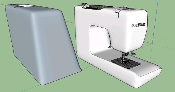 bloques de maquinas de coser en autocad