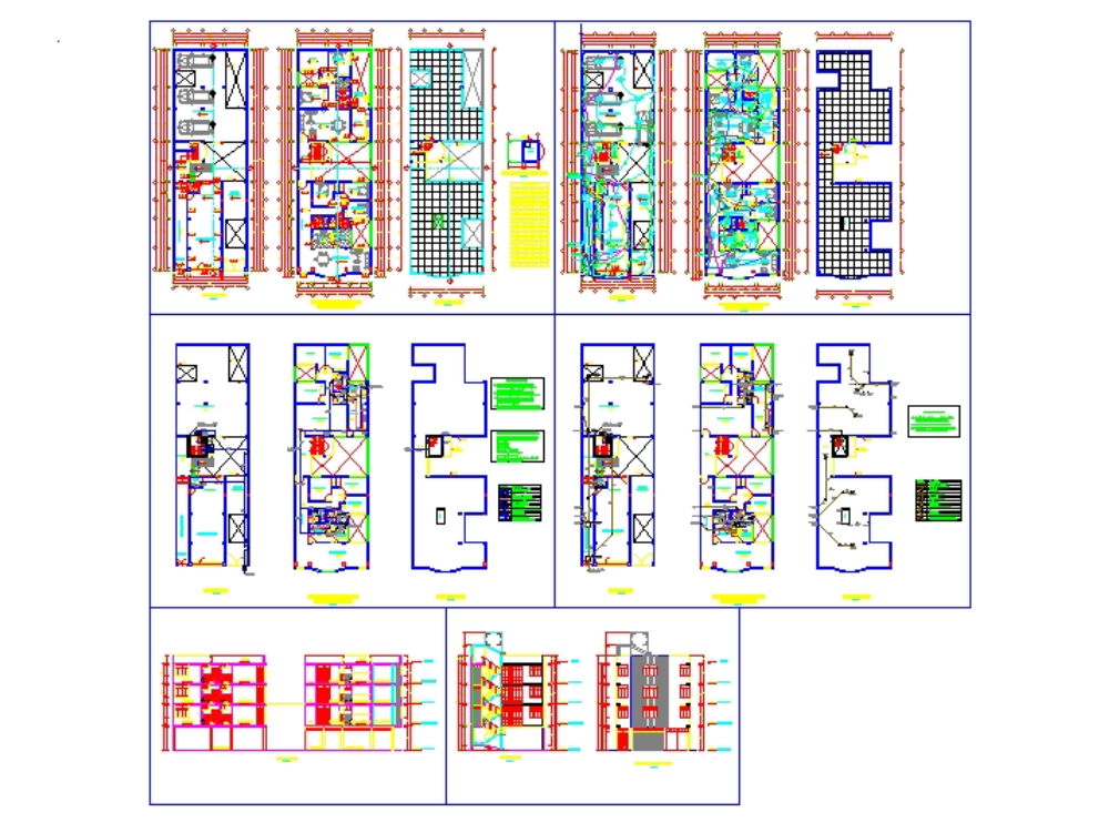 Multifamily housing of 10 x 30 meters.